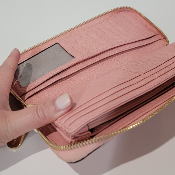 Michael Kors Pink Zipper Wallet - Picture 4 of 7